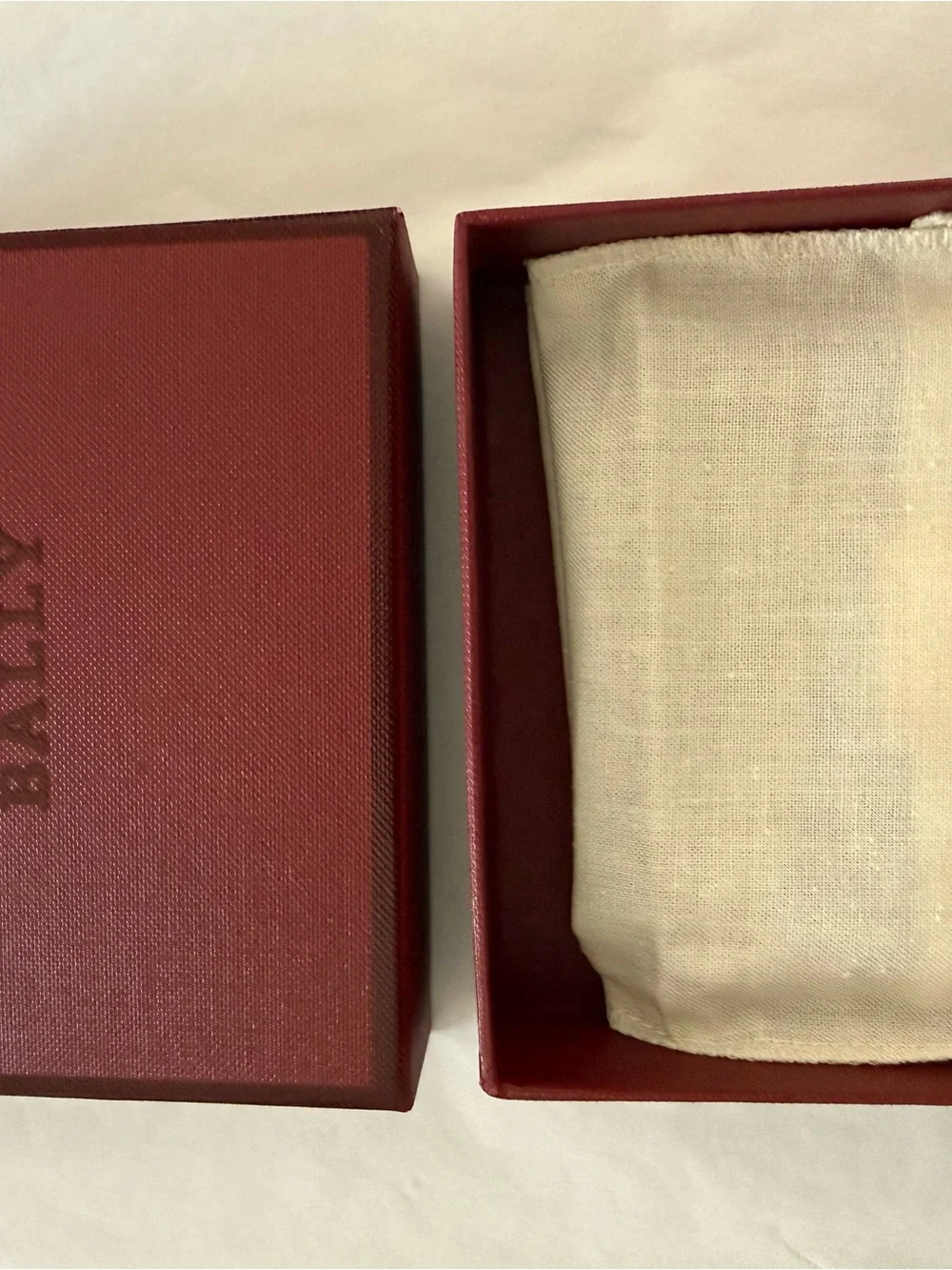 Bally Black/Tan Leather Card Holder with Logo Window